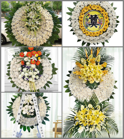 河北石家庄鹿泉区白鹿泉乡花圈速递